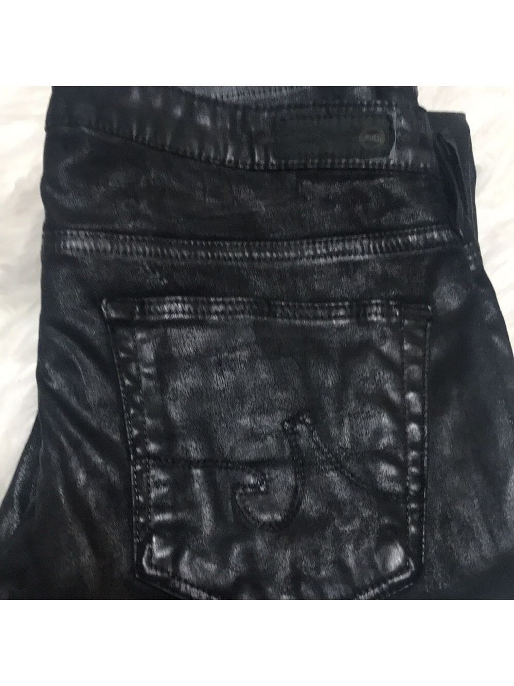 AG Leatherette The Vintage Legging Ankle Jean Size 30R - Picture 13 of 13
